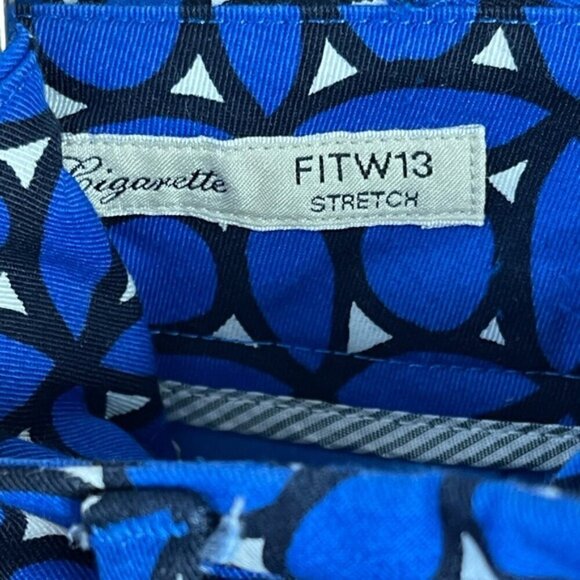 Weekend Max Mara FITW13 Stretch Slim-Fit Cigarette ankle Pants Size 4 floral - Picture 7 of 11